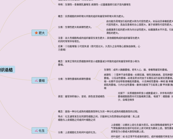 选择性必修一生物思维导图(3张可打印)