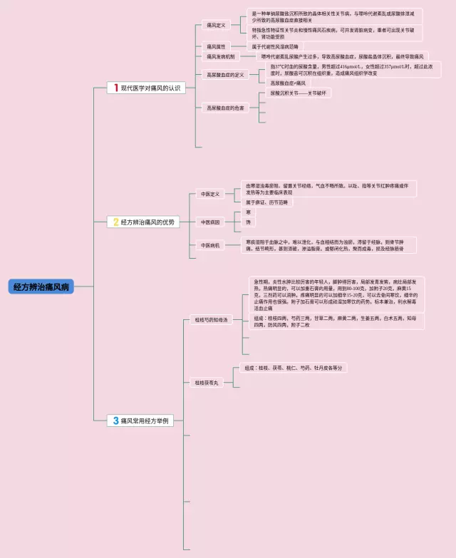 痛风病人的护理思维导图-3