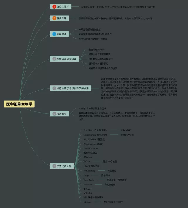 医学细胞学思维导图-4