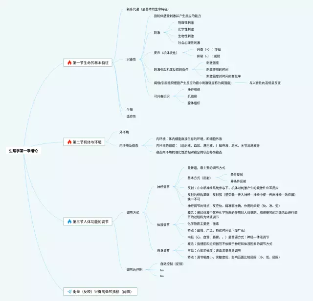 生理学第一章绪论思维导图-4