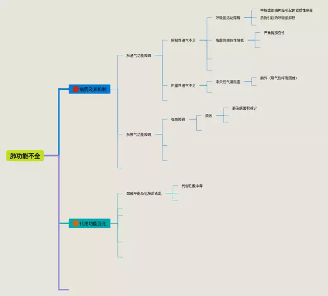 肺功能不全思维导图-2