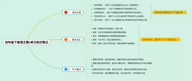 四年级下册第6单元思维导图-1