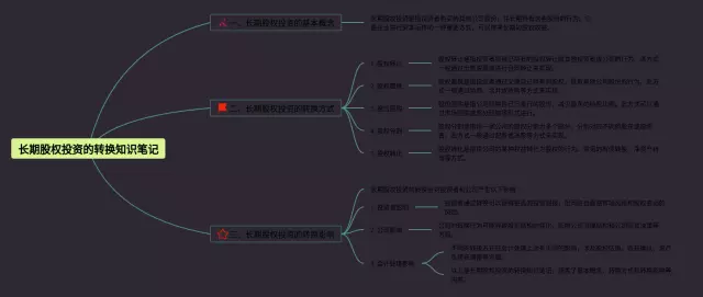 长期股权投资的转换思维导图-4