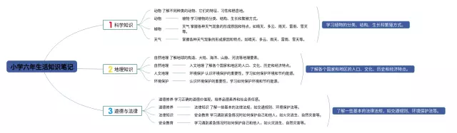 小学六年生活时间轴思维导图-3