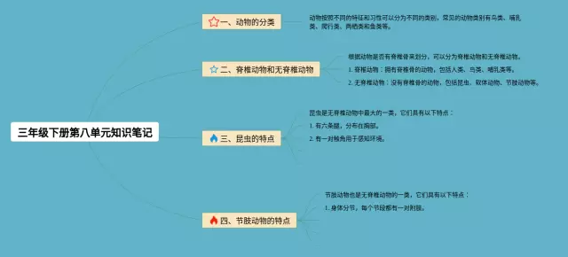 三年级下册第八单元思维导图-1