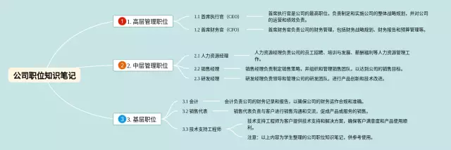 公司职位思维导图-1