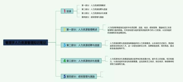 管理学人力资源管理思维导图-1