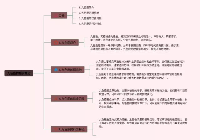 九色鹿的思维导图-2