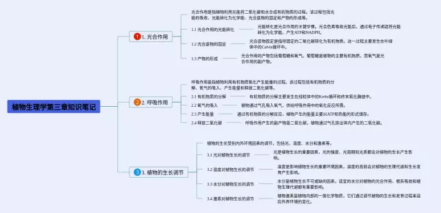 植物生理学第三章思维导图-1