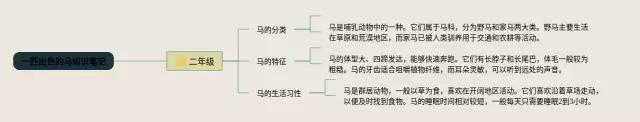 二年级下册一匹出色的马思维导图-2