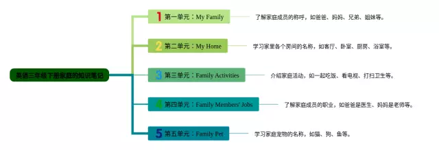 三年级下册家庭的思维导图-2