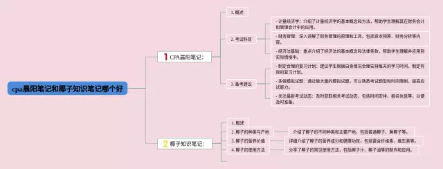 cpa晨阳笔记和椰子哪个好思维导图-4